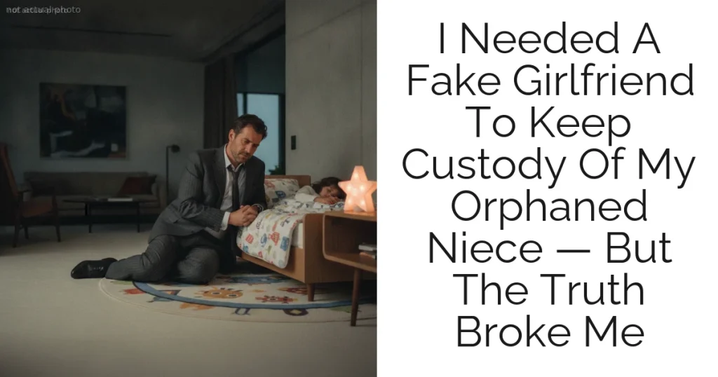 I Needed A Fake Girlfriend To Keep Custody Of My Orphaned Niece — But The Truth Broke Me