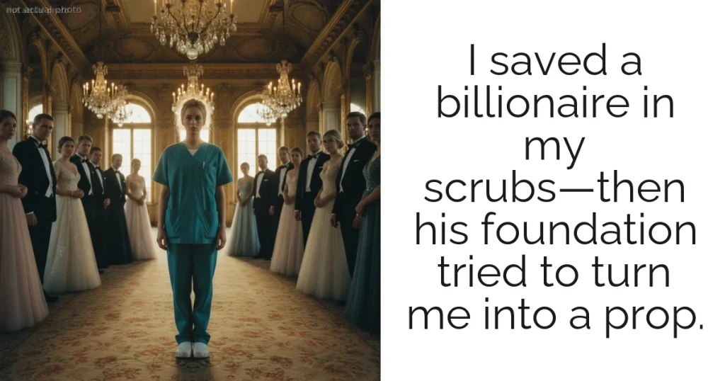 I saved a billionaire in my scrubs—then his foundation tried to turn me into a prop.