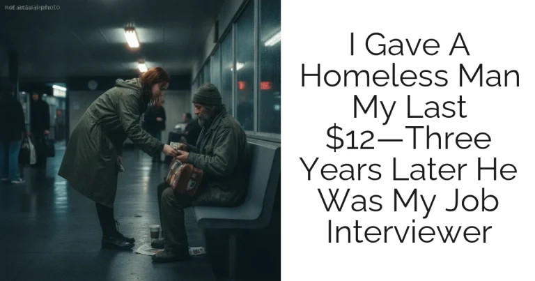 I Gave A Homeless Man My Last $12—Three Years Later He Was My Job Interviewer