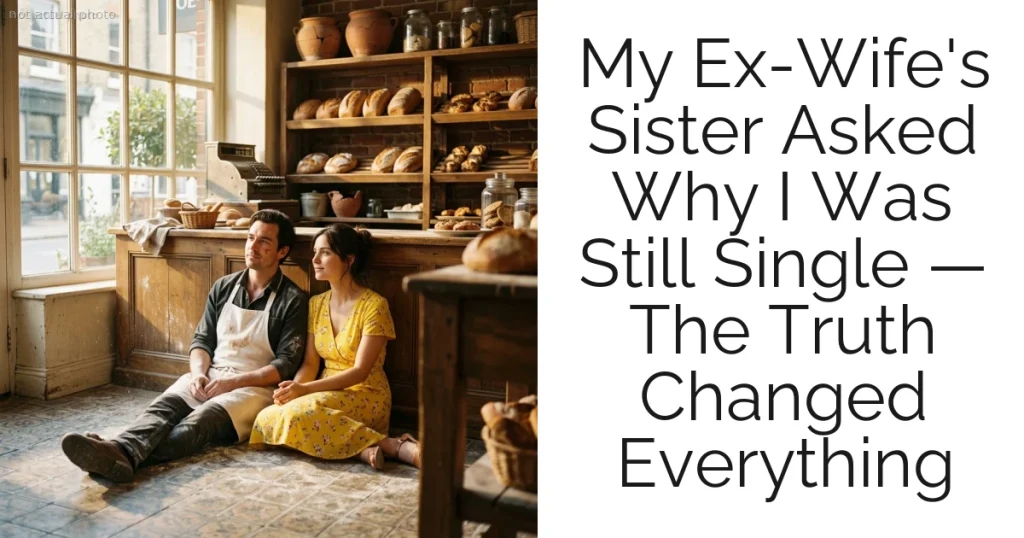 My Ex-Wife's Sister Asked Why I Was Still Single — The Truth Changed Everything