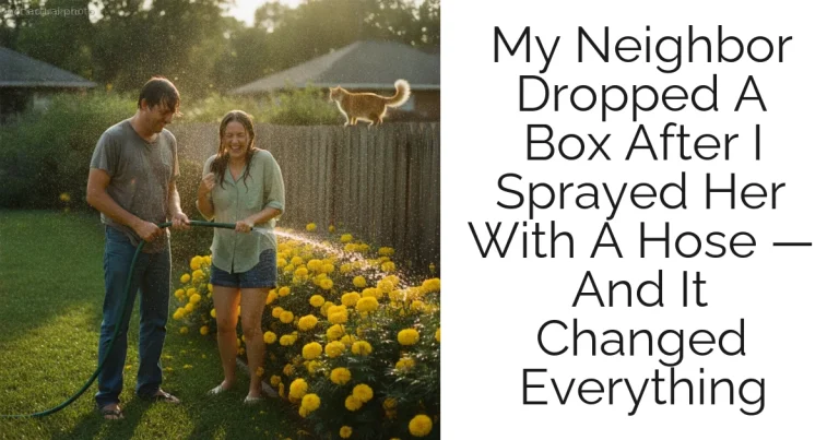 My Neighbor Dropped A Box After I Sprayed Her With A Hose — And It Changed Everything