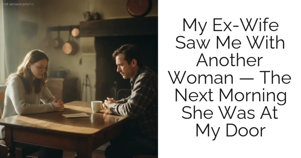 My Ex-Wife Saw Me With Another Woman — The Next Morning She Was At My Door