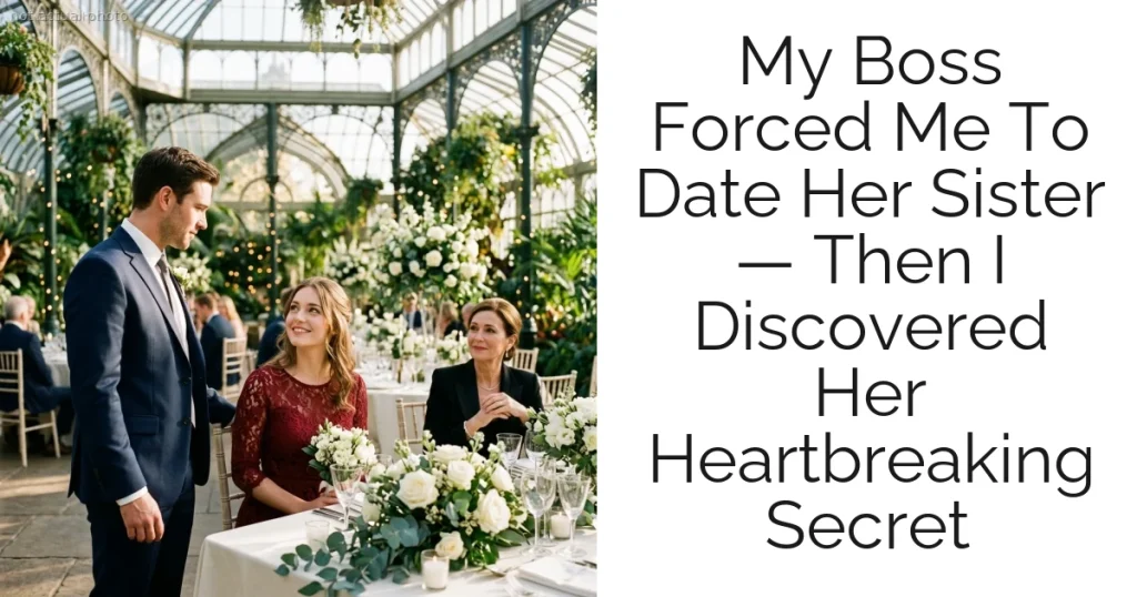 My Boss Forced Me To Date Her Sister — Then I Discovered Her Heartbreaking Secret