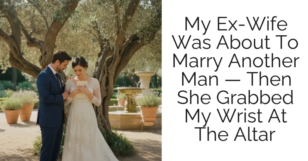 My Ex-Wife Was About To Marry Another Man — Then She Grabbed My Wrist At The Altar