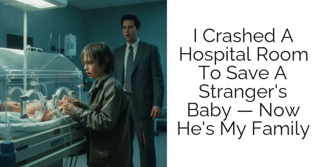 I Crashed A Hospital Room To Save A Stranger's Baby — Now He's My Family